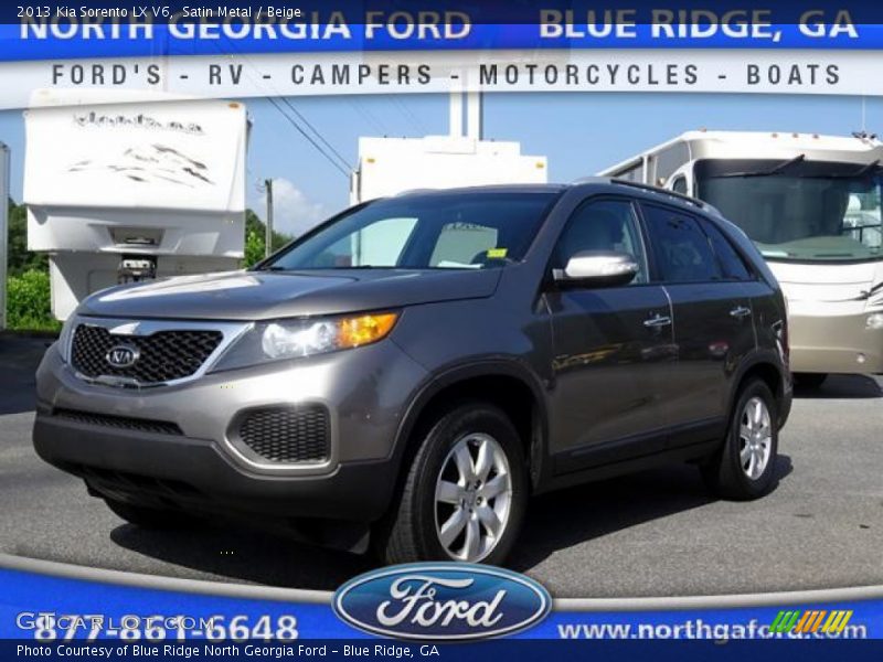 Satin Metal / Beige 2013 Kia Sorento LX V6