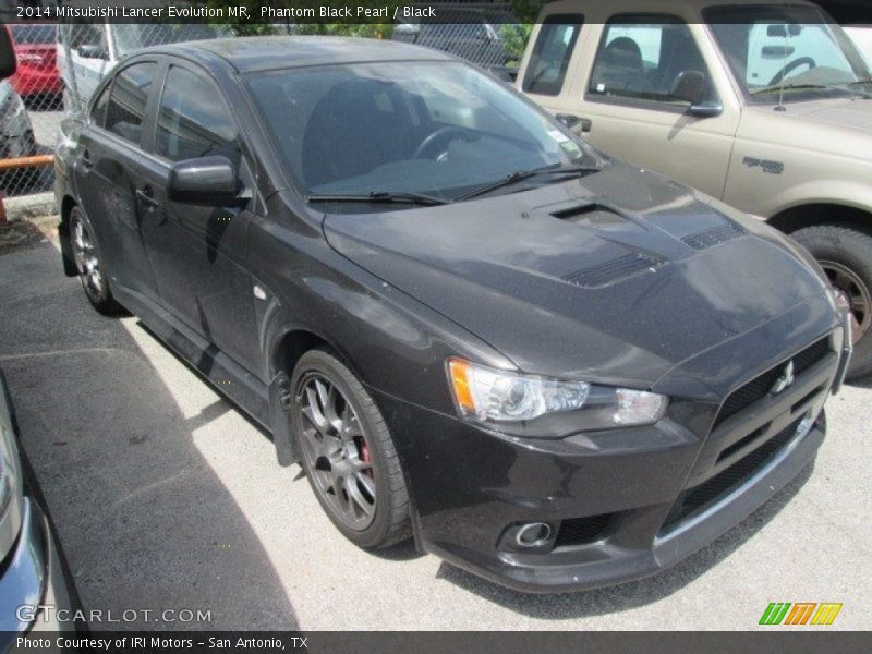 Phantom Black Pearl / Black 2014 Mitsubishi Lancer Evolution MR