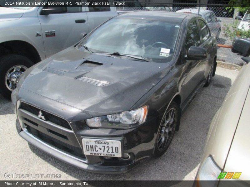 Phantom Black Pearl / Black 2014 Mitsubishi Lancer Evolution MR