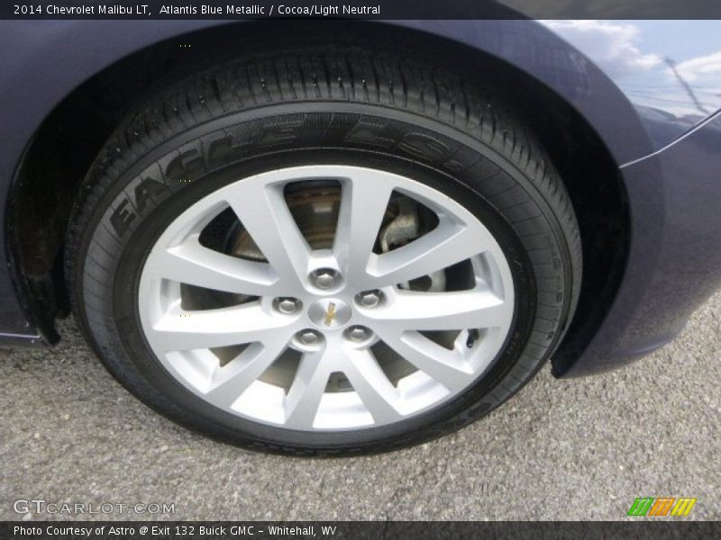 Atlantis Blue Metallic / Cocoa/Light Neutral 2014 Chevrolet Malibu LT