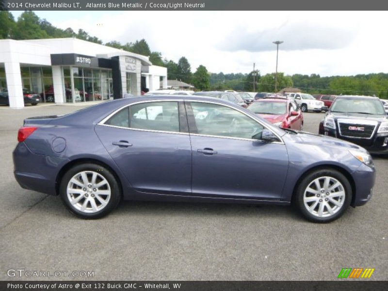 Atlantis Blue Metallic / Cocoa/Light Neutral 2014 Chevrolet Malibu LT