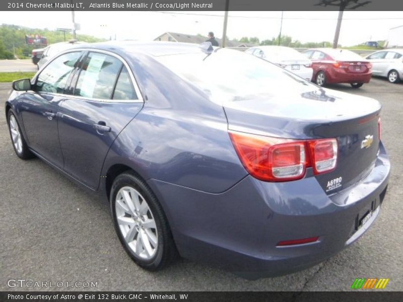 Atlantis Blue Metallic / Cocoa/Light Neutral 2014 Chevrolet Malibu LT