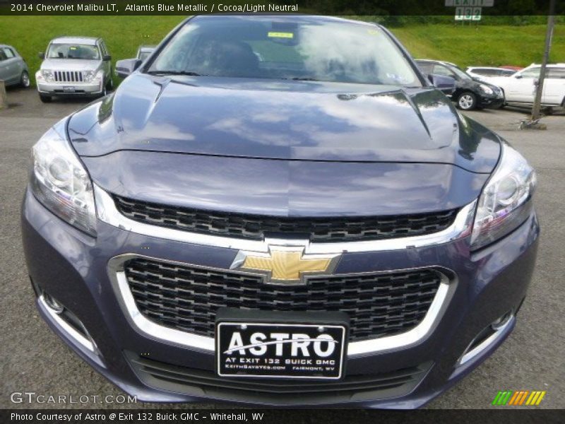 Atlantis Blue Metallic / Cocoa/Light Neutral 2014 Chevrolet Malibu LT