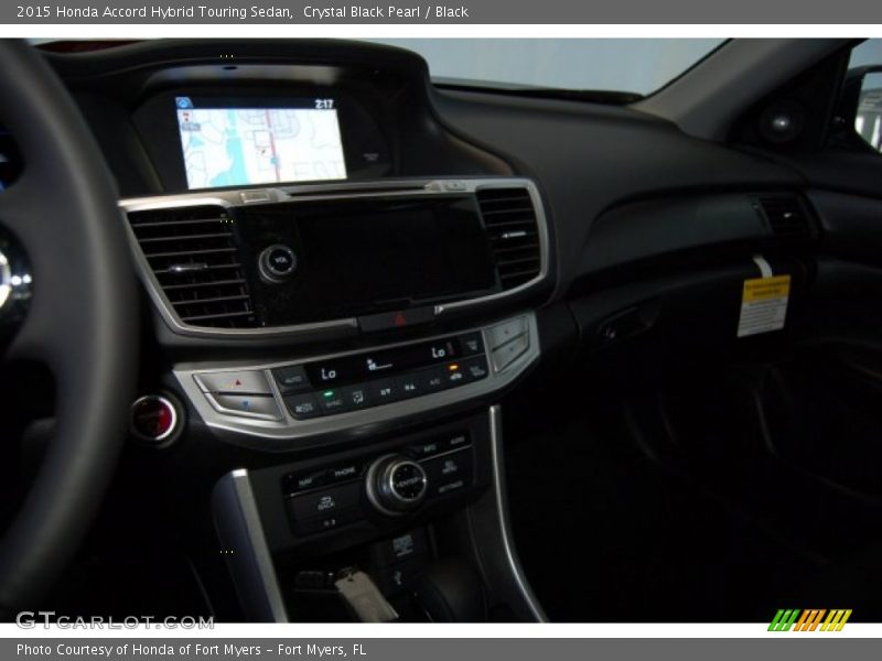Crystal Black Pearl / Black 2015 Honda Accord Hybrid Touring Sedan