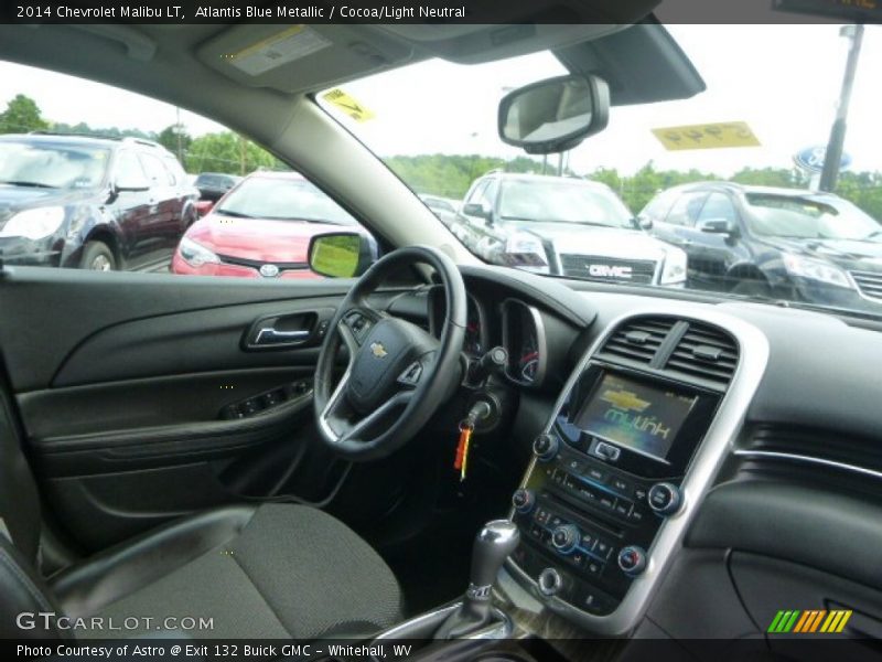 Atlantis Blue Metallic / Cocoa/Light Neutral 2014 Chevrolet Malibu LT
