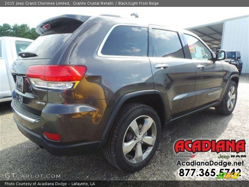 Granite Crystal Metallic / Black/Light Frost Beige 2015 Jeep Grand Cherokee Limited