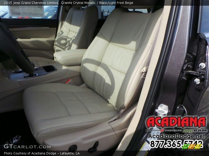 Granite Crystal Metallic / Black/Light Frost Beige 2015 Jeep Grand Cherokee Limited