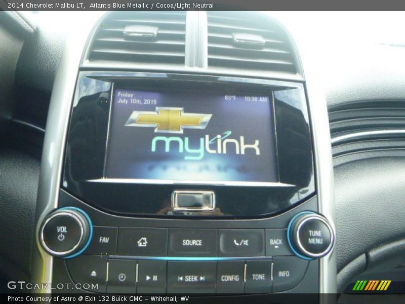 Atlantis Blue Metallic / Cocoa/Light Neutral 2014 Chevrolet Malibu LT
