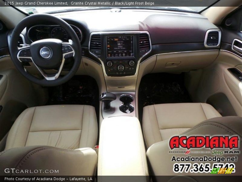 Granite Crystal Metallic / Black/Light Frost Beige 2015 Jeep Grand Cherokee Limited