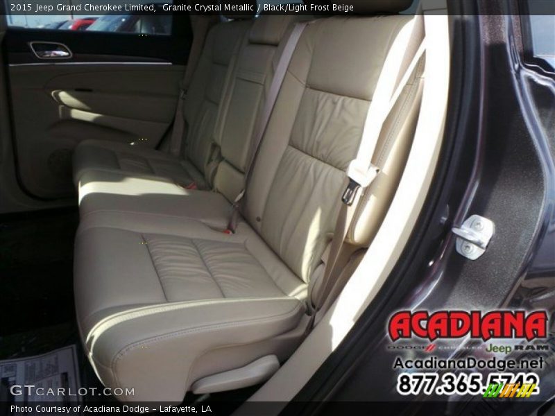 Granite Crystal Metallic / Black/Light Frost Beige 2015 Jeep Grand Cherokee Limited