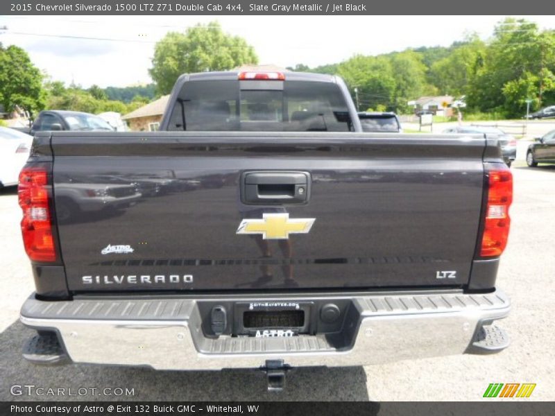 Slate Gray Metallic / Jet Black 2015 Chevrolet Silverado 1500 LTZ Z71 Double Cab 4x4