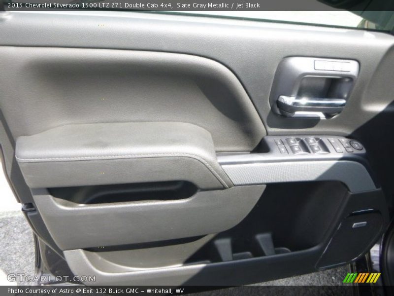 Slate Gray Metallic / Jet Black 2015 Chevrolet Silverado 1500 LTZ Z71 Double Cab 4x4