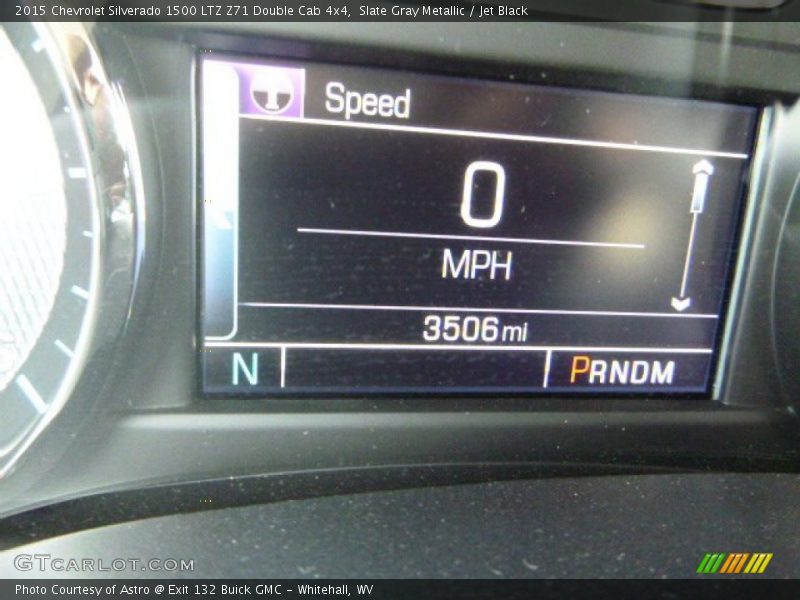 Slate Gray Metallic / Jet Black 2015 Chevrolet Silverado 1500 LTZ Z71 Double Cab 4x4