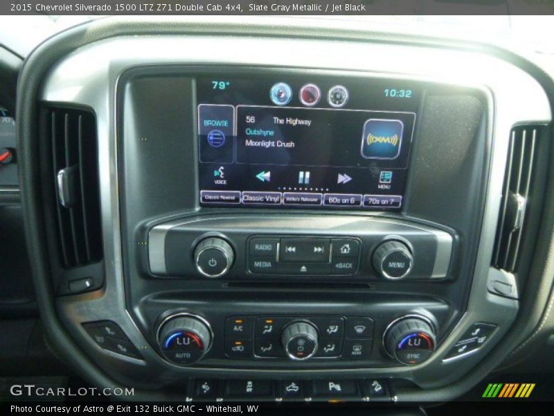 Slate Gray Metallic / Jet Black 2015 Chevrolet Silverado 1500 LTZ Z71 Double Cab 4x4