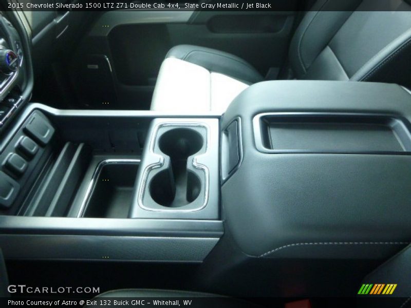Slate Gray Metallic / Jet Black 2015 Chevrolet Silverado 1500 LTZ Z71 Double Cab 4x4