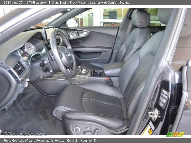  2013 S7 4.0 TFSI quattro Black Valcona Leather with Comfort Seating Interior
