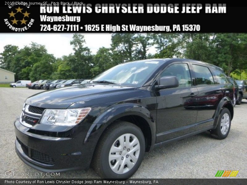 Pitch Black / Black 2015 Dodge Journey SE