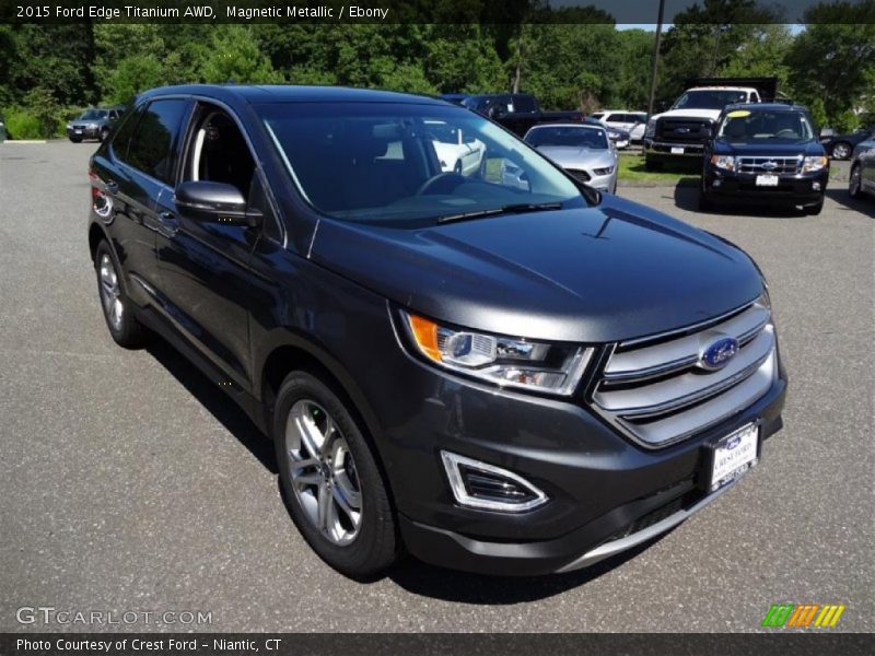 Magnetic Metallic / Ebony 2015 Ford Edge Titanium AWD
