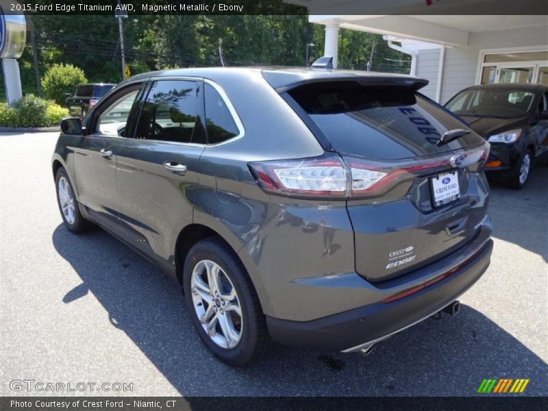 Magnetic Metallic / Ebony 2015 Ford Edge Titanium AWD