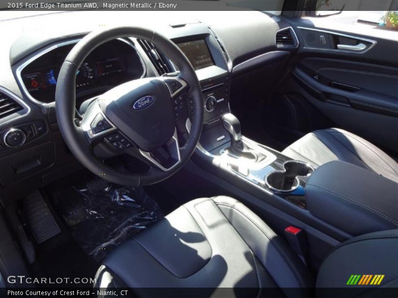 Magnetic Metallic / Ebony 2015 Ford Edge Titanium AWD