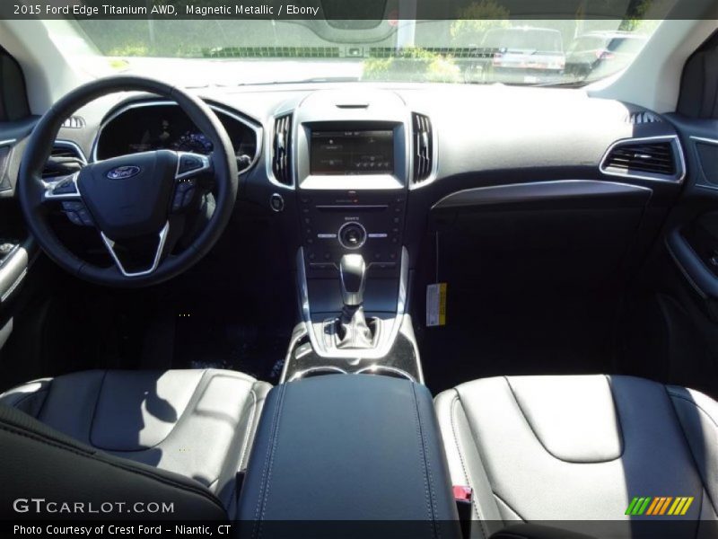 Magnetic Metallic / Ebony 2015 Ford Edge Titanium AWD