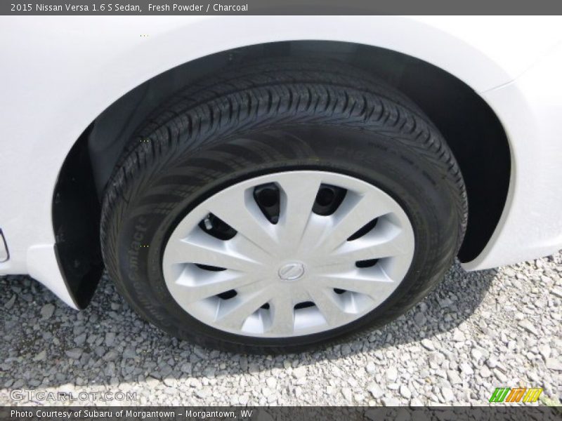 Fresh Powder / Charcoal 2015 Nissan Versa 1.6 S Sedan