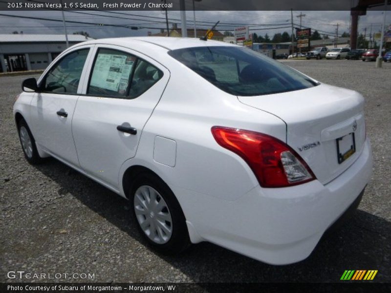 Fresh Powder / Charcoal 2015 Nissan Versa 1.6 S Sedan