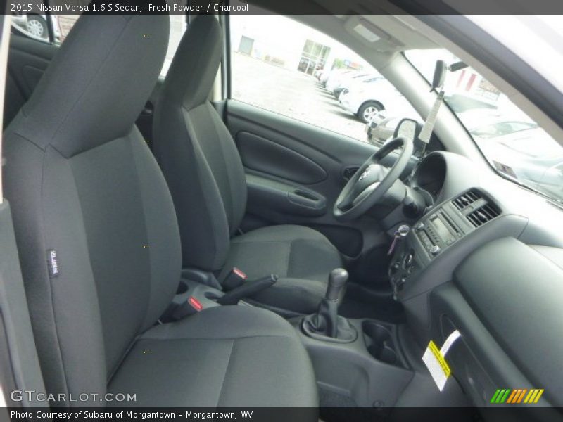 Fresh Powder / Charcoal 2015 Nissan Versa 1.6 S Sedan