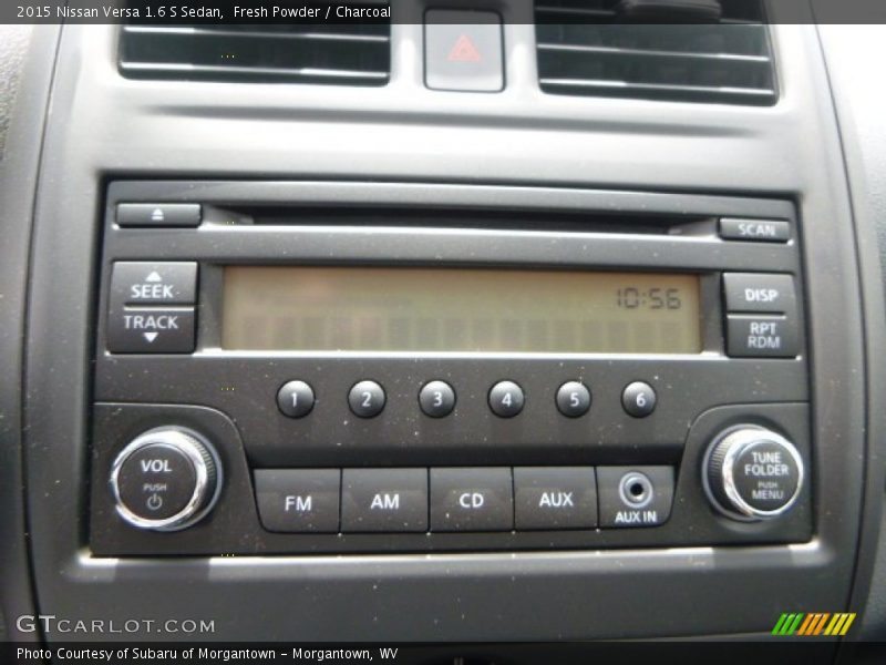 Fresh Powder / Charcoal 2015 Nissan Versa 1.6 S Sedan