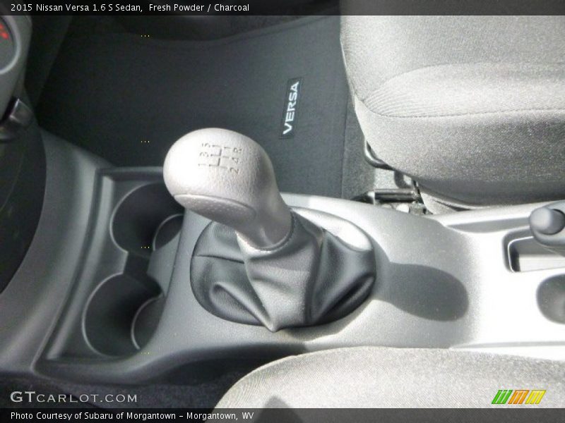 Fresh Powder / Charcoal 2015 Nissan Versa 1.6 S Sedan