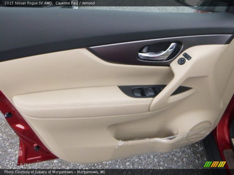 Cayenne Red / Almond 2015 Nissan Rogue SV AWD