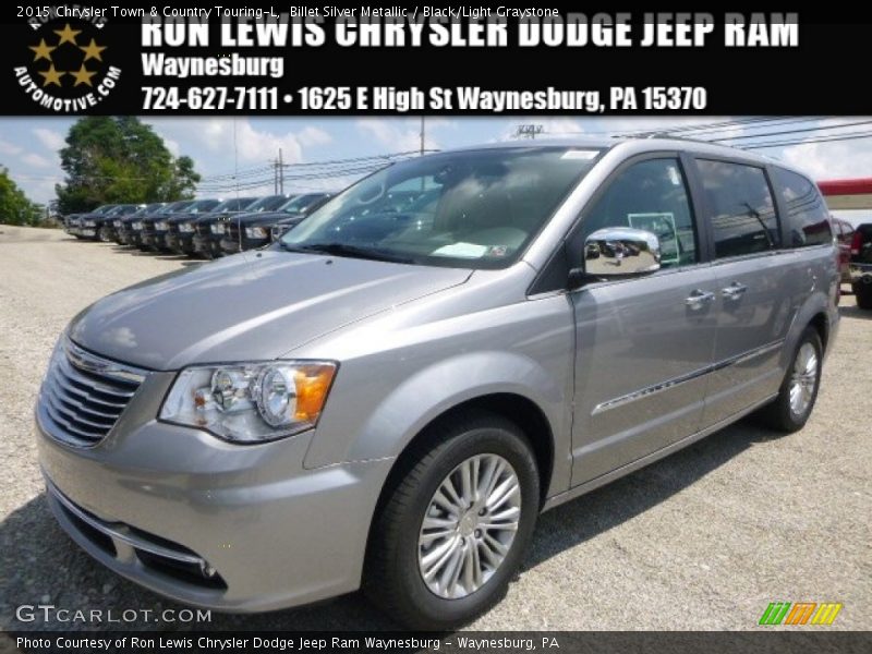 Billet Silver Metallic / Black/Light Graystone 2015 Chrysler Town & Country Touring-L