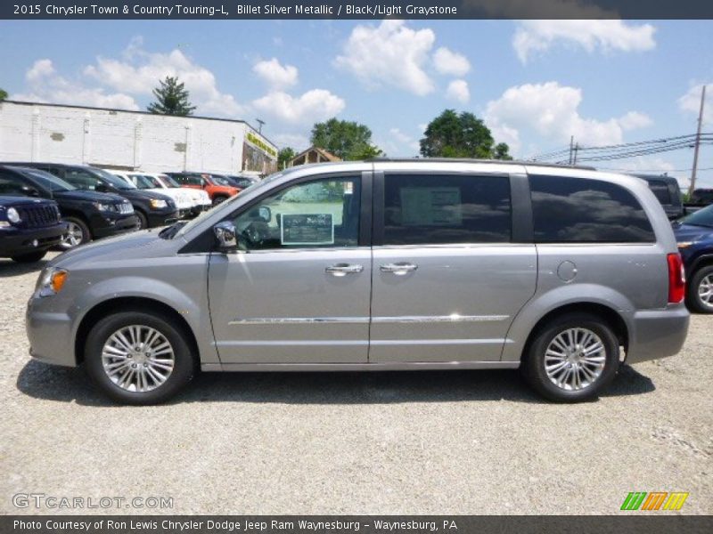 Billet Silver Metallic / Black/Light Graystone 2015 Chrysler Town & Country Touring-L