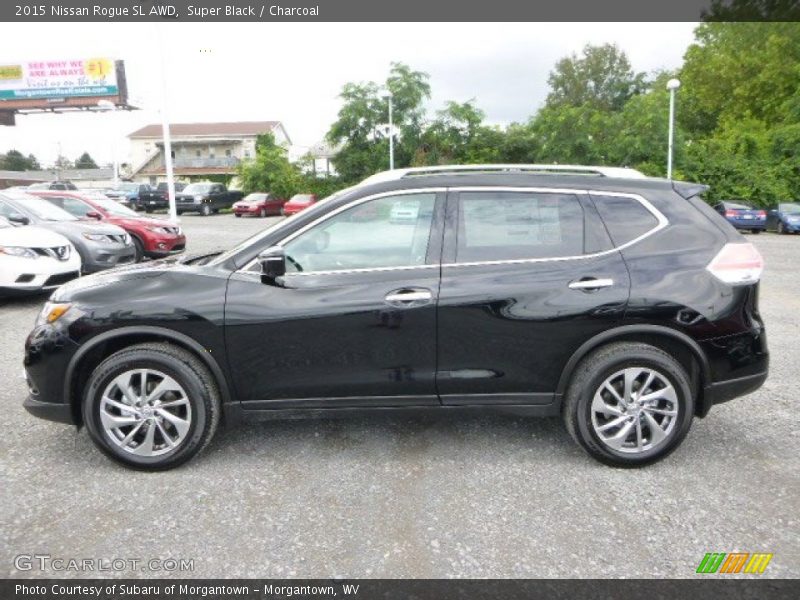 Super Black / Charcoal 2015 Nissan Rogue SL AWD