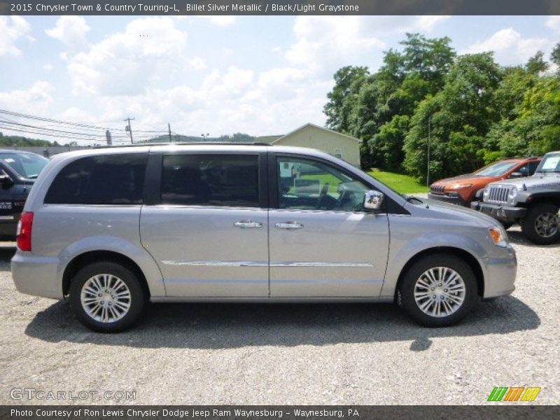 Billet Silver Metallic / Black/Light Graystone 2015 Chrysler Town & Country Touring-L