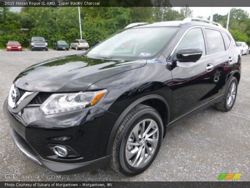 Super Black / Charcoal 2015 Nissan Rogue SL AWD