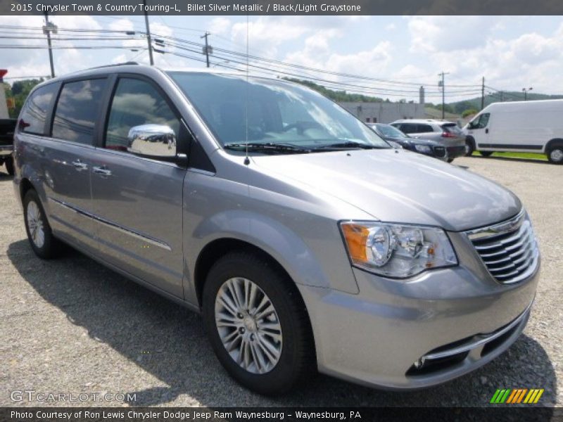 Billet Silver Metallic / Black/Light Graystone 2015 Chrysler Town & Country Touring-L