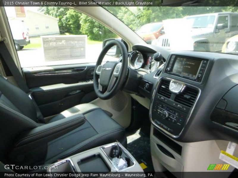 Billet Silver Metallic / Black/Light Graystone 2015 Chrysler Town & Country Touring-L