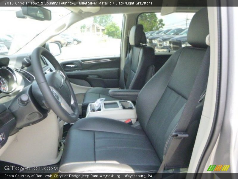 Billet Silver Metallic / Black/Light Graystone 2015 Chrysler Town & Country Touring-L