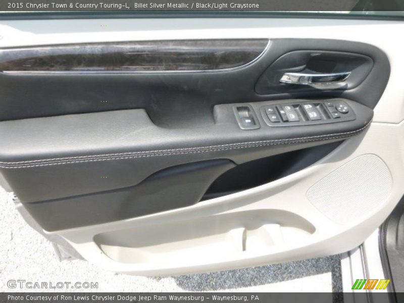 Billet Silver Metallic / Black/Light Graystone 2015 Chrysler Town & Country Touring-L