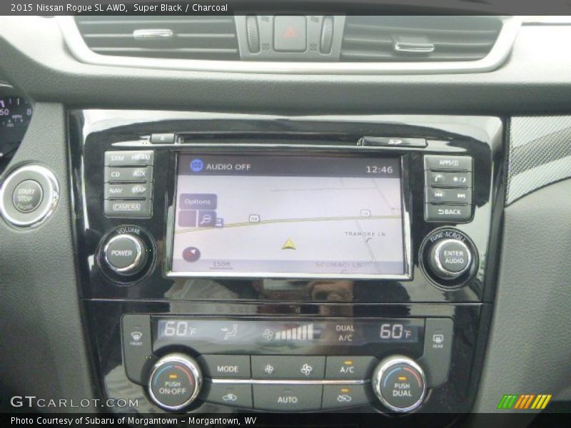 Super Black / Charcoal 2015 Nissan Rogue SL AWD