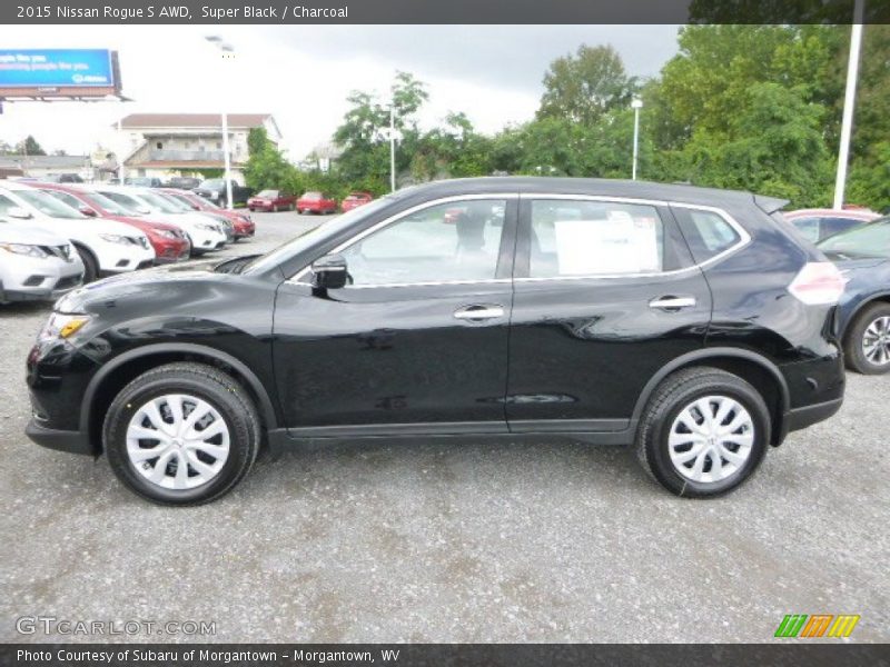 Super Black / Charcoal 2015 Nissan Rogue S AWD