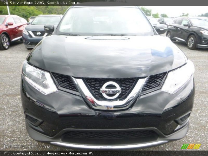 Super Black / Charcoal 2015 Nissan Rogue S AWD