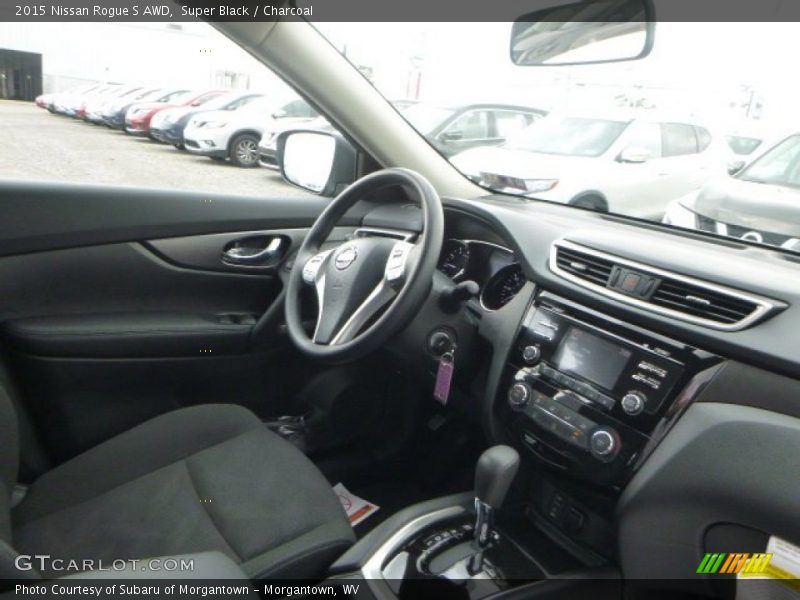 Super Black / Charcoal 2015 Nissan Rogue S AWD
