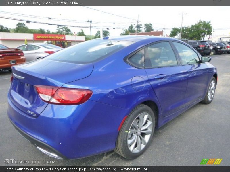 Vivid Blue Pearl / Black 2015 Chrysler 200 S