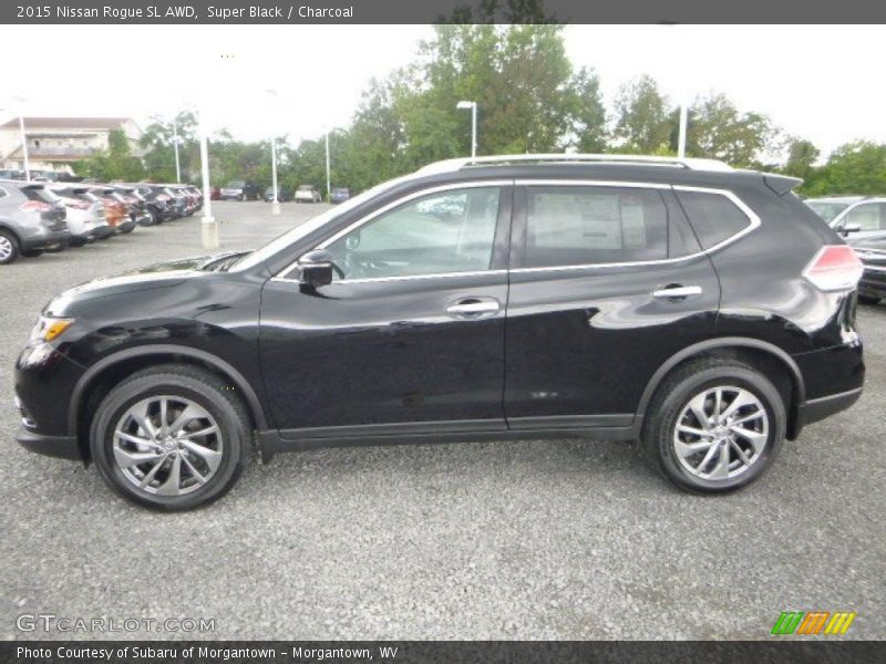 Super Black / Charcoal 2015 Nissan Rogue SL AWD