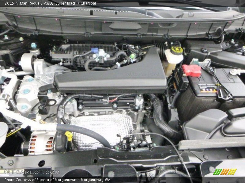 Super Black / Charcoal 2015 Nissan Rogue S AWD