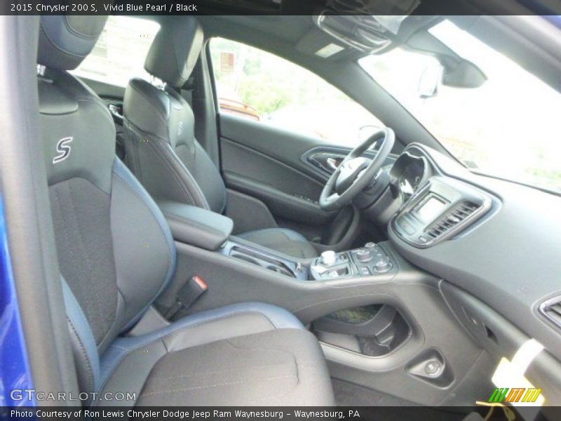 Vivid Blue Pearl / Black 2015 Chrysler 200 S