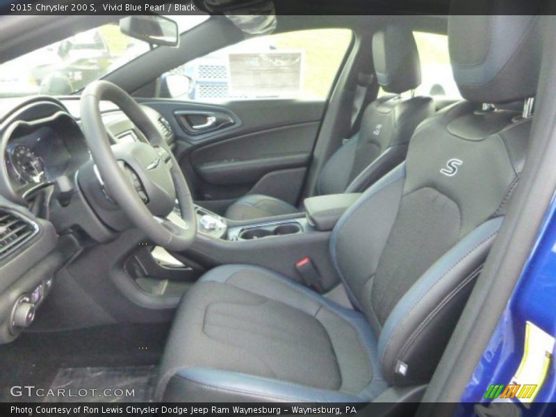 Vivid Blue Pearl / Black 2015 Chrysler 200 S