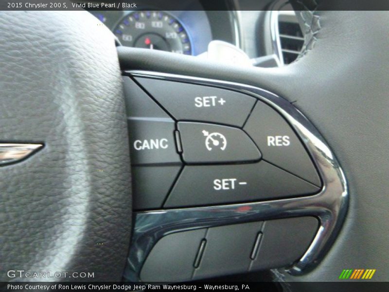 Vivid Blue Pearl / Black 2015 Chrysler 200 S